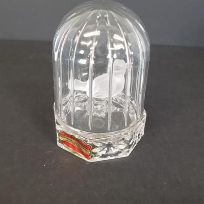 LOT 105: Assorted Decor; Celestial Candle Holders, West German Crystal Bird in Cage, Many Candles & More