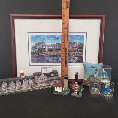 LOT 106: Maine Collection; Signed Art, Bar Harbor Inn, Lighthouses & More
