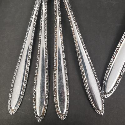 LOT 108: Assortment of Flatware; Continental and Mayflower Patterns with Nutcrackers and Picks