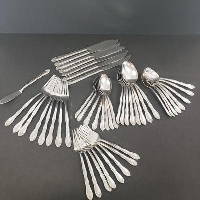 LOT 108: Assortment of Flatware; Continental and Mayflower Patterns with Nutcrackers and Picks
