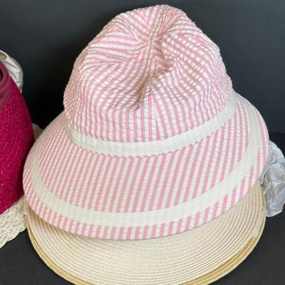 LOT 111: Collection of Visors & Sun Hats