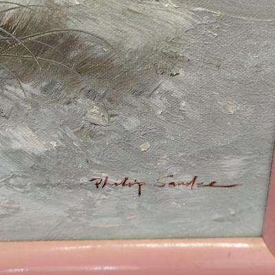 LOT 121: Framed Oil Painting Artwork by Philip Sandee