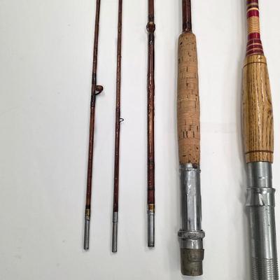LOT 132: Vintage Fishing Rods, Featuring A Horroks-Ibbotson Hi-Utica Line Rod