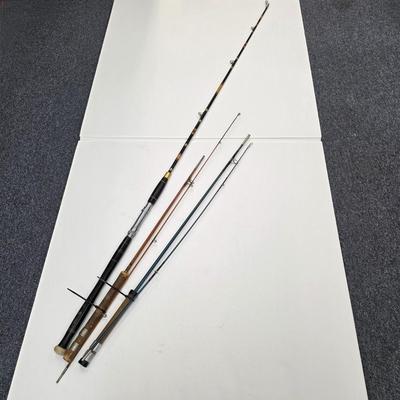 LOT 133: Vintage Fishing Rod Collection, Includes A J.C. Higgins Bamboo Rod