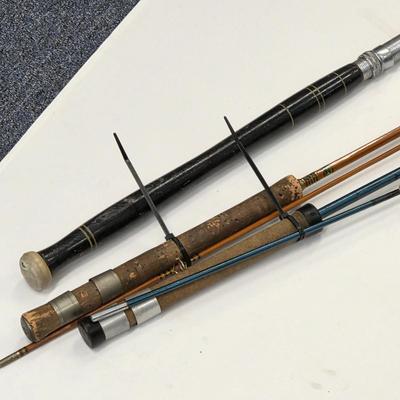 LOT 133: Vintage Fishing Rod Collection, Includes A J.C. Higgins Bamboo Rod
