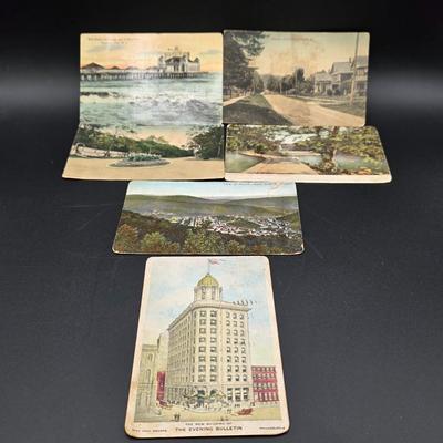 LOT 139: Vintage Souvenir Travels Collection, Includes Post & Greeting Cards From Early 1900's, Refrigerator Magnets & More