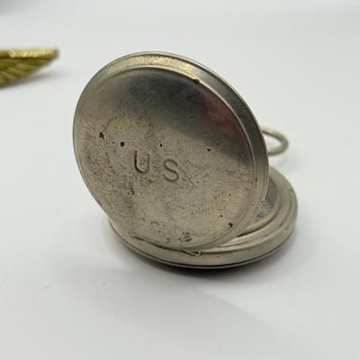LOT 146: WWII Compass, US Navy Liaque Lapel Pins & More