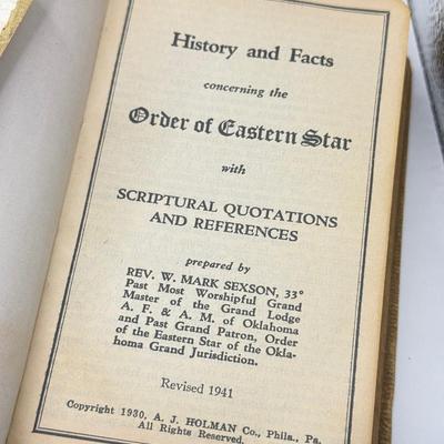 LOT 150: Order of the Eastern Star Bible, New Residents & NJ Taxes Vintage Pamphlet, Lebanon Valley College Stein & More