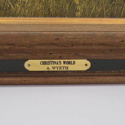 LOT 151: Framed Artwork of Andrew Wyeth Iconic 1948 Masterpiece "Christina's World"