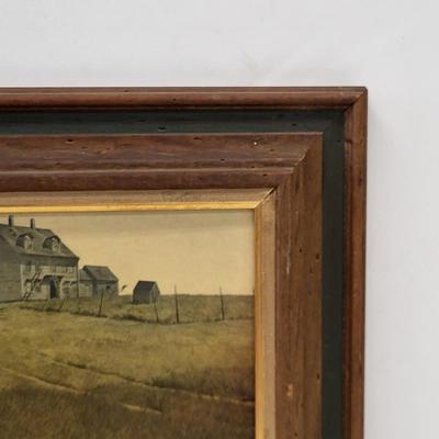 LOT 151: Framed Artwork of Andrew Wyeth Iconic 1948 Masterpiece "Christina's World"
