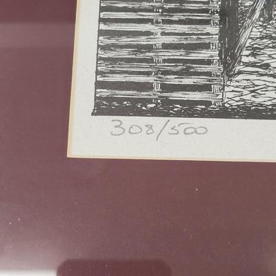 LOT 153: Three Framed Artworks of Ketchikan, Alaska by M. Skafer