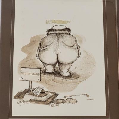 LOT 154: Variety of Golf Themed Artworks by Gary Paterson