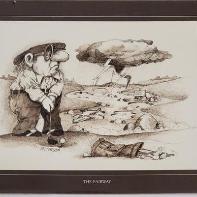 LOT 154: Variety of Golf Themed Artworks by Gary Paterson