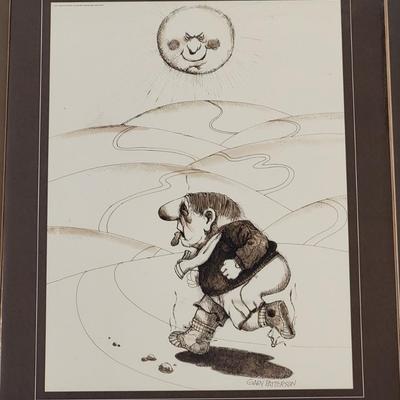 LOT 154: Variety of Golf Themed Artworks by Gary Paterson