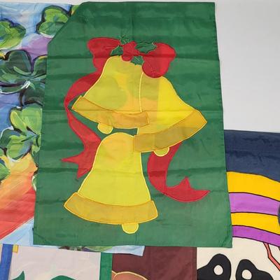 LOT 160: Assortment of Flags Including Mickey Mouse and More