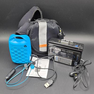 LOT 162: Vintage Portable Audio/Video Items, Includes Sony CD Walkman W/Case, & More