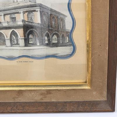 LOT 163: Vintage Framed Landscape Prints, Includes Colonial Williamsburg Scene By Artist John Haymson, The Old Market , Fayetville NC By...
