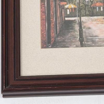 LOT 163: Vintage Framed Landscape Prints, Includes Colonial Williamsburg Scene By Artist John Haymson, The Old Market , Fayetville NC By...