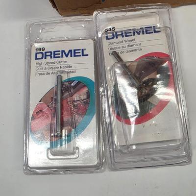 LOT 165: Vintage Dremel Variable Speed Rotary Tool W/Metal Tackle Box Containing Fishing Lures/Accessories
