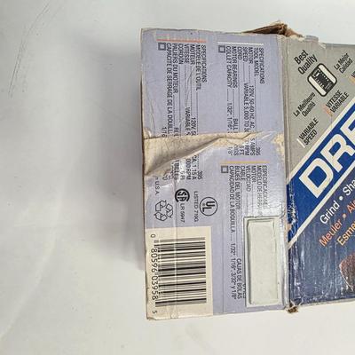 LOT 165: Vintage Dremel Variable Speed Rotary Tool W/Metal Tackle Box Containing Fishing Lures/Accessories