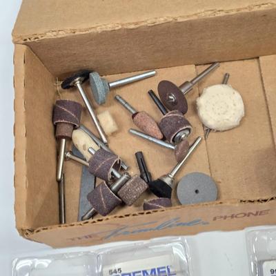 LOT 165: Vintage Dremel Variable Speed Rotary Tool W/Metal Tackle Box Containing Fishing Lures/Accessories