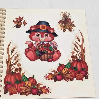 LOT 167: Halloween Collection, Contains Vintage Cling Stickers, Ghosts, Pumpkins & More