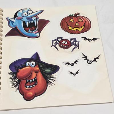 LOT 167: Halloween Collection, Contains Vintage Cling Stickers, Ghosts, Pumpkins & More