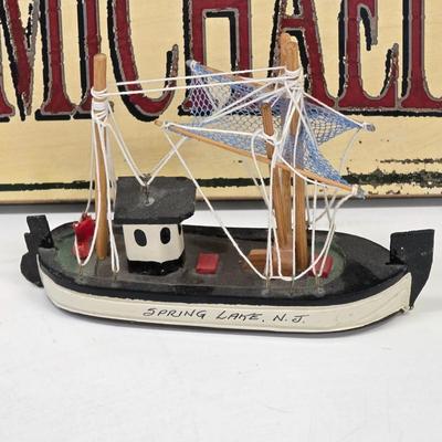 LOT 168: Sea Themed Collection Of Framed Prints, Novelty Signs & Ship Decor
