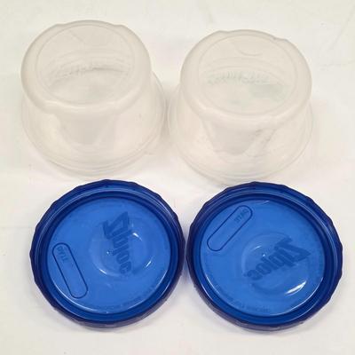 LOT 170: Large Lot of Kitchen Storage Containers, Includes Sterilite & Zip Lock, Pottery Bowl Made in France, Gemco Glass Apple...