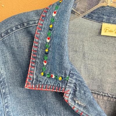 LOT 180: Embroidered Denim Shirts & More