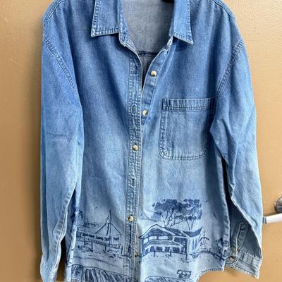 LOT 180: Embroidered Denim Shirts & More