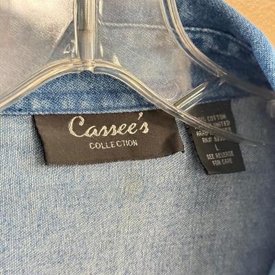LOT 180: Embroidered Denim Shirts & More