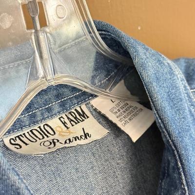 LOT 180: Embroidered Denim Shirts & More