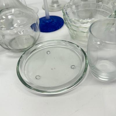 LOT 182: Large Lot of Glassware: Branded Stemware, Martini Glasses & More
