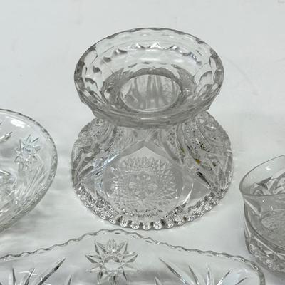 LOT 183: Crystal Collection: Punch Bowl Set & More