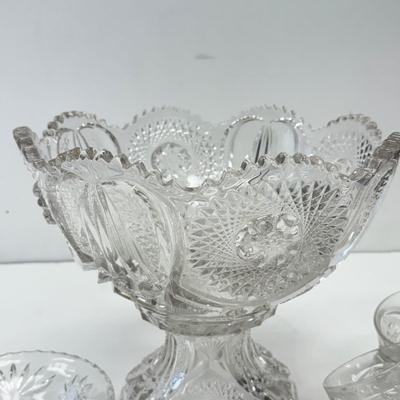 LOT 183: Crystal Collection: Punch Bowl Set & More