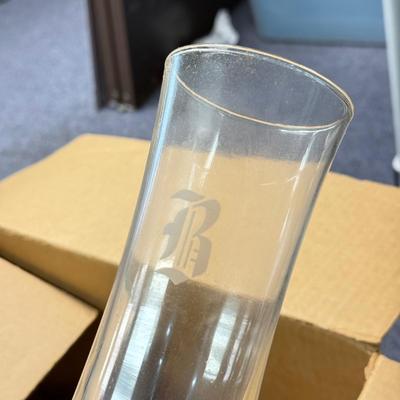 LOT 184: “B” Monogramed Glasses NIB - 8 of each