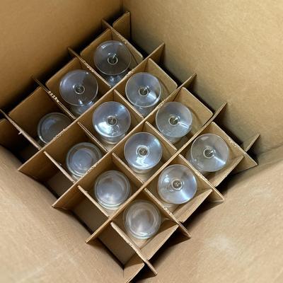 LOT 184: “B” Monogramed Glasses NIB - 8 of each