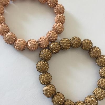 Cute vintage rhinestone stretch bracelets