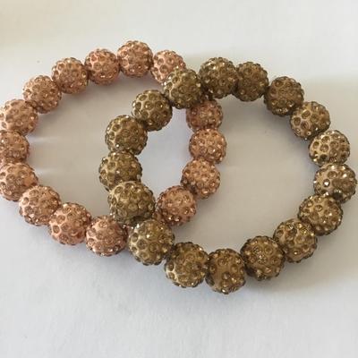 Cute vintage rhinestone stretch bracelets