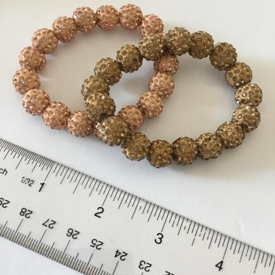 Cute vintage rhinestone stretch bracelets