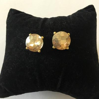 Cute large rhinestone studded earrings