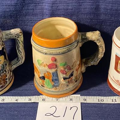 3 Vintage Steins Made in Japan