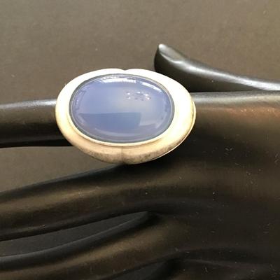 Beautiful chunky silver glow ring by Sheila FajI