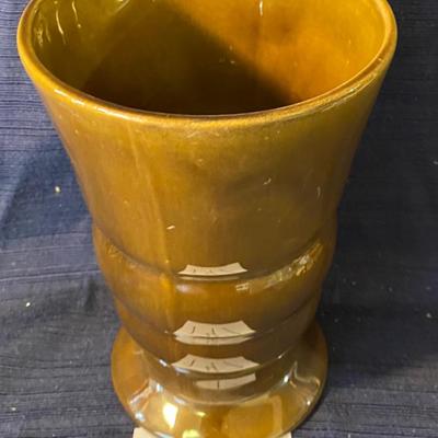 Haegar Mud Century Brown Ceramic Vase
