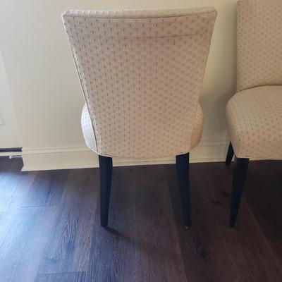 Six Modern Upholstered Dining Chairs