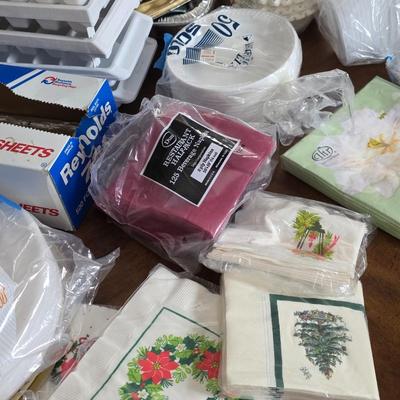 Paper products, ice cube trays