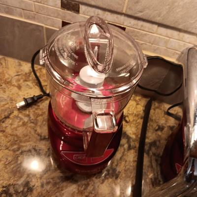 MINI WAFFLE MAKER, FOOD CHOPPER AND A TWO SLICE TOASTER