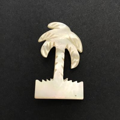 Vintage Abalone shell lapel pin