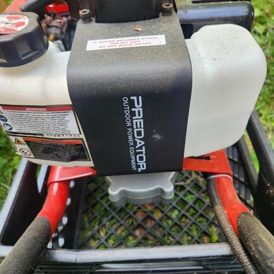 Predator Gas Auger Powerhead 56257 w 2 Augers No Fuel in tank to test